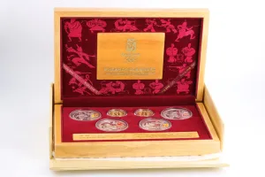 2008 Beijing Olympics 999 Silver and 24k Yellow Gold Coin Set (1000.00g.)