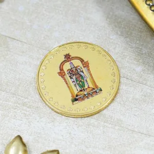 24K Gold Foil Madhuri Meenakshi Coin