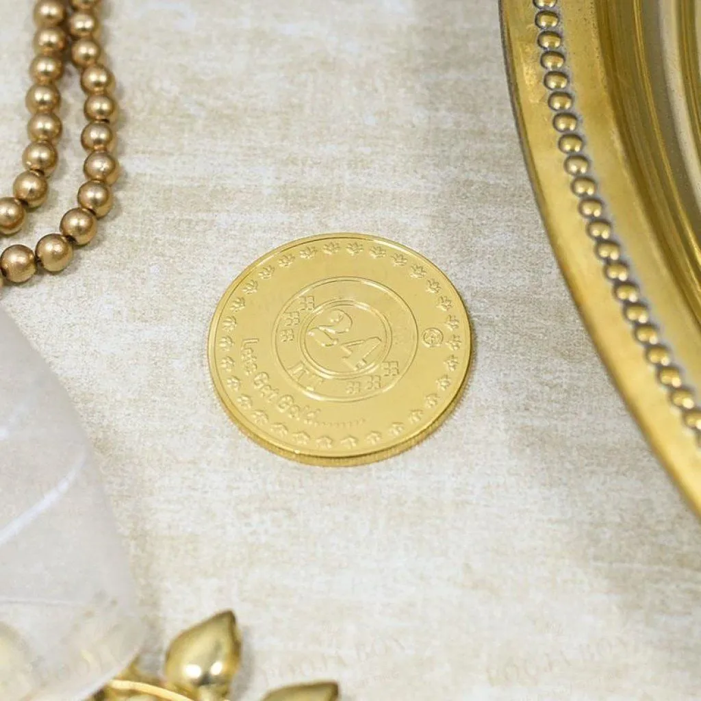 24K Gold Foil Shiv Parivaar Coin