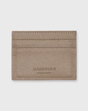 Card Holder in Taupe Leather