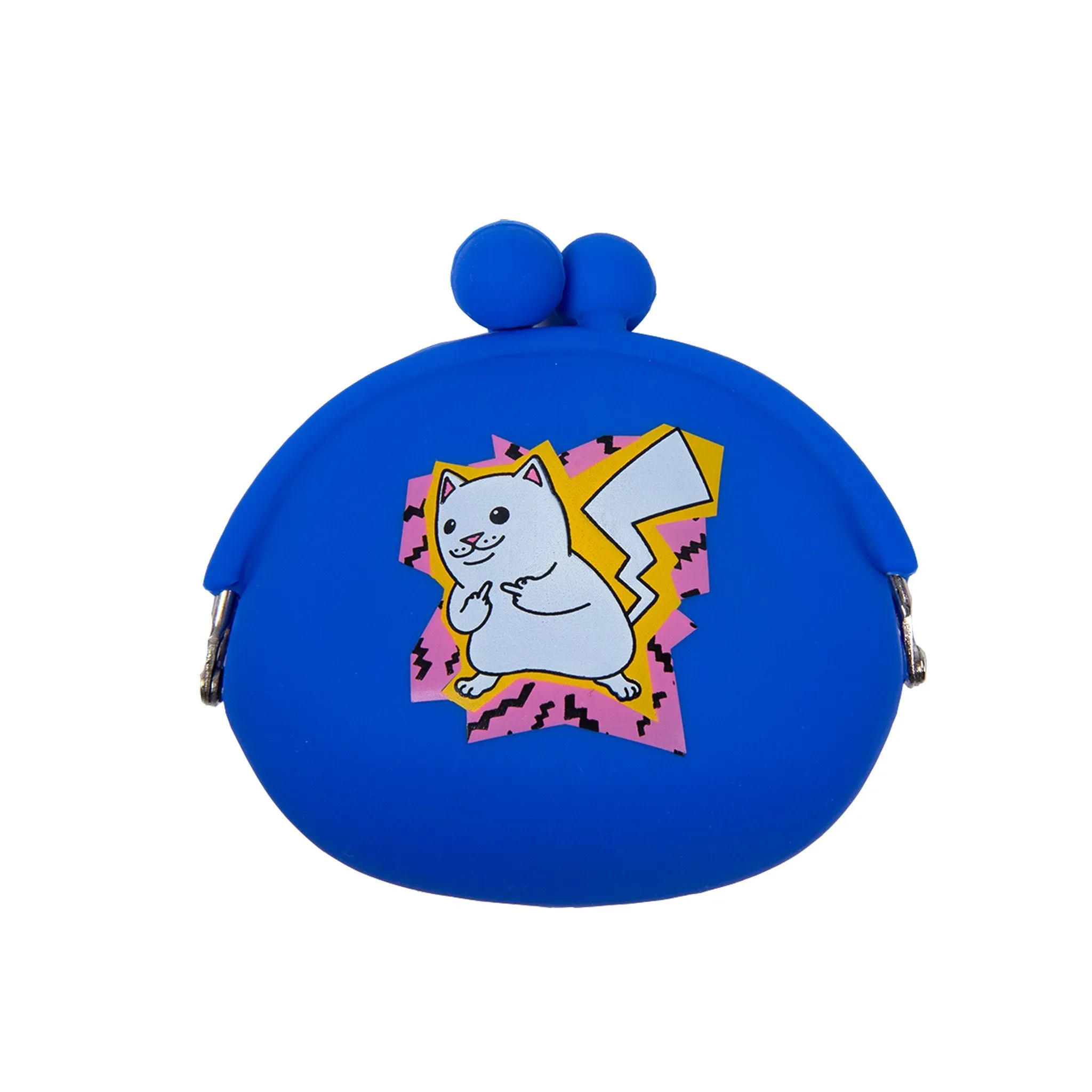 Catch Em All Rubber Coin Pouch (Blue)