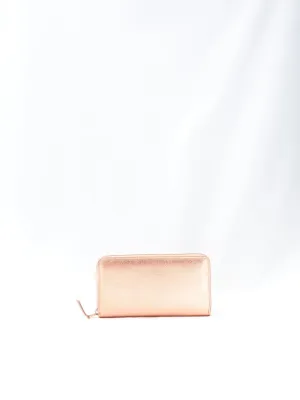 Comme des Garçons rose gold leather wallet, 2010