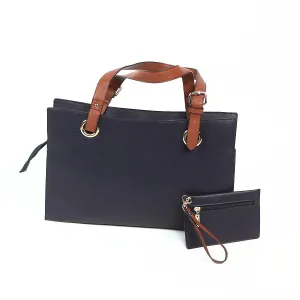 Dark Grey Wide Shopper Style Bag