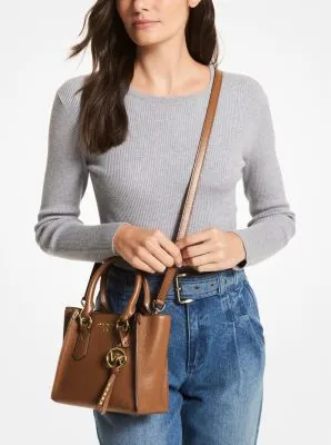 Kris Small Pebbled Leather Satchel