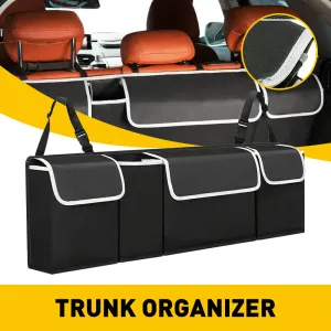 Large Capacity Waterproof Universal Car Trunk Organizer, Sturdy Space Saver Hanging Car Accessories Interior