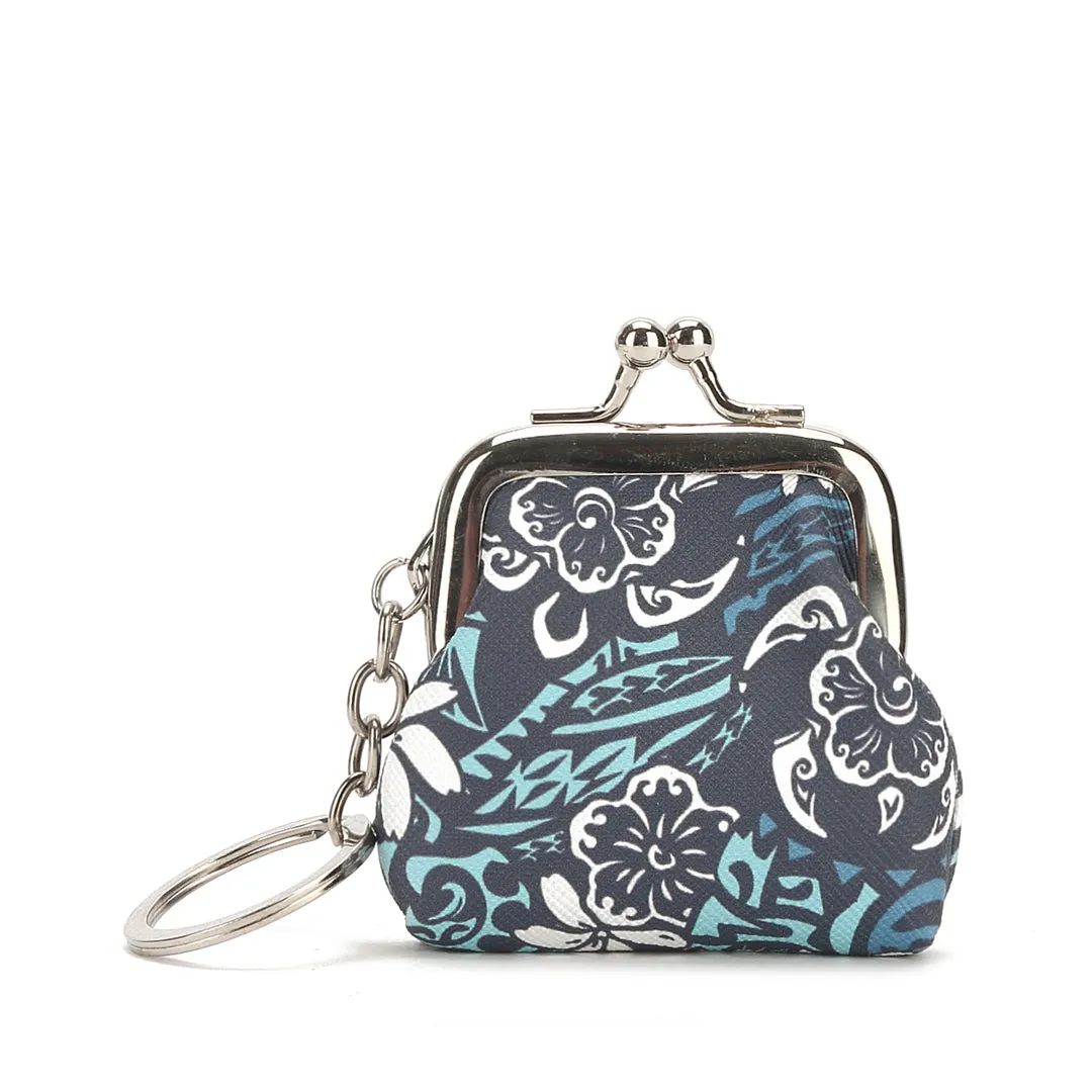 Pouch Coin Small Honu Blue