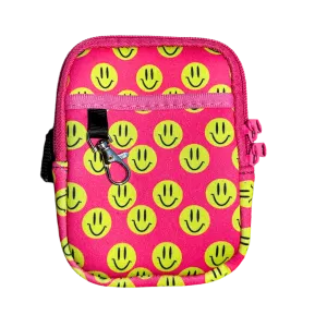 Smiley Print Bottle Pouch